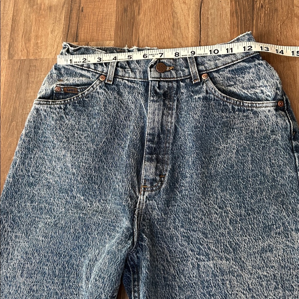 LEE WOMENS VINTAGE 90s ACID WASH HIGH RISE JEANS Sz 10 MED - Picture 7 of 11